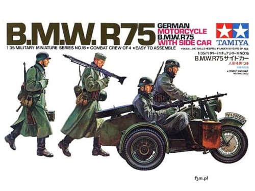 Tamiya 35016 BMW R75 Sidecar 1/35_1
