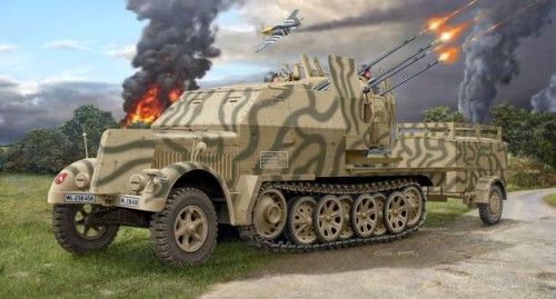 Sd. Kfz. 7/1 1:72 model plastikowy do sklejania (3195)_1
