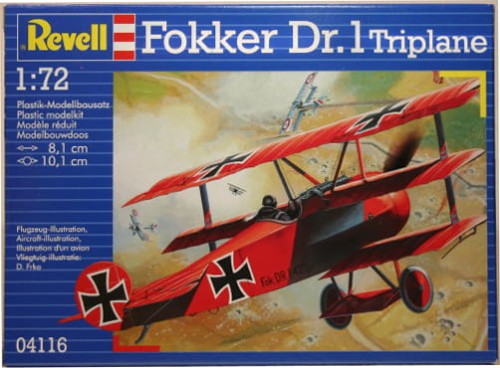 Fokker DR. 1 Triplane 1:72 model plastikowy do sklejania_1