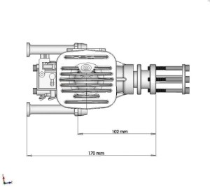 DLE-55 silnik benzynowy rc