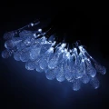 Lampki solarne ogrodowe sople 6,5m 30LED zimny biały