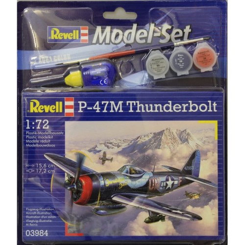 Zestaw upominkowy - P-47M Thunderbolt 1:72 (3984) model plastikowy do sklejania_1