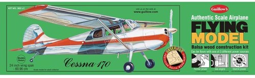 Cessna 170 model drewniany z napędem gumowym_1