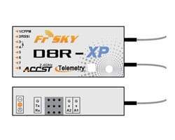 Odbiornik FrSky 2.4GHz D8R-XP - telemetria + RSSI (PWM) i CPPM output