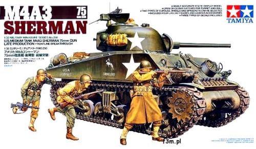 Tamiya 35250 US M4A3 czołg Sherman_1
