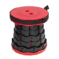 Krzesło składane taboret teleskopowy turystyczny przenośny czerwony 200kg