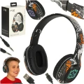 Słuchawki bezprzewodowe nauszne Bluetooth Gaming Sport czarne