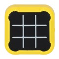 Kółko krzyżyk gra elektroniczna logiczna tic tac toe konsola przenośna żółta