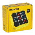 Kółko krzyżyk gra elektroniczna logiczna tic tac toe konsola przenośna żółta