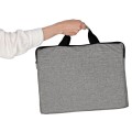 Torba na laptopa 15,6 cali etui pokrowiec teczka damska męska szara