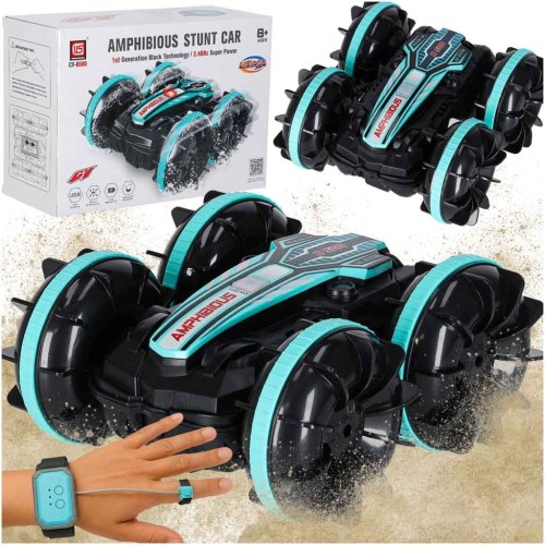 Samochód zdalnie sterowany Amfibia sterowany gestami 4x4 360 2,4GHz 3,7V