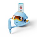 Zabawka interaktywna edukacyjna robot nauka rysowania fiszki mazaki niebieski