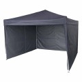 Pawilon ogrodowy LUARO namiot imprezowy handlowy altana 3x3m czarny