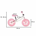 Rowerek biegowy Trike Fix Balance z dzwonkiem różowy