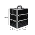 Kuferek na kosmetyki walizka organizer kosmetyczny XXL 3D