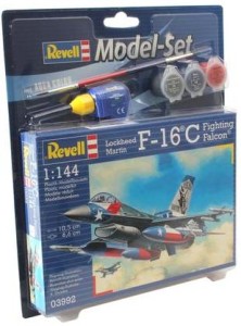 Zestaw upominkowy - Lockheed Martin F - 16C model plastikowy do sklejania 1:144 REVELL (3992)