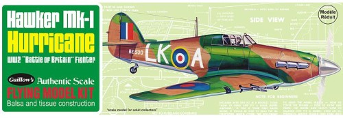 Hawker Mk-I Hurricane model drewniany z napędem gumowym_1