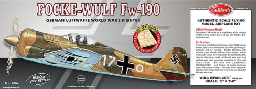 Focke-Wulf FW-190 samolot Guillows do sklejania_1