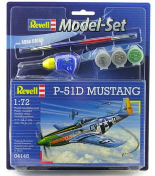 Zestaw upominkowy - P-51D Mustang (4148) 1:72 Model plastikowy do sklejania_1