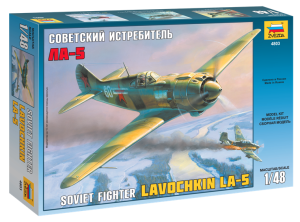 Soviet fighter Lavochkin LA-5 model do sklejania 4803