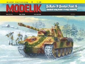 PANTERA Ausf.G czołg niemiecki II WW model kartono