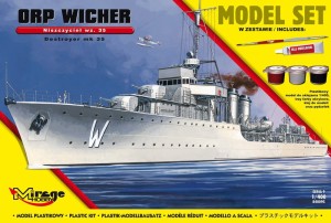 ORP Wicher Polski Niszczyciel II WS zestaw modelar
