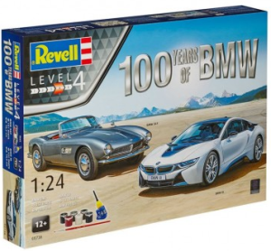 Zestaw 100 lat BMW Revell modele do sklejania