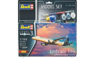 Embraer 190 Lufthansa 1:144 zestaw do sklejania
