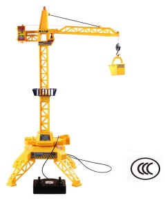 Dźwig Żuraw budowlany zdalnie sterowany  RC z hakiem 4CH 128cm