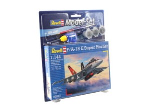 Zestaw upominkowy - F/A - 18 E Super Hornet 1:144 (3997) model plastikowy do sklejania