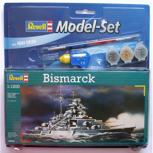 Zestaw upominkowy Pancernik Bismark model plastikowy do sklejania_1