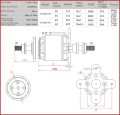 Silnik rc bezszczotkowy  EMAX GT3526/05 KV710-1163