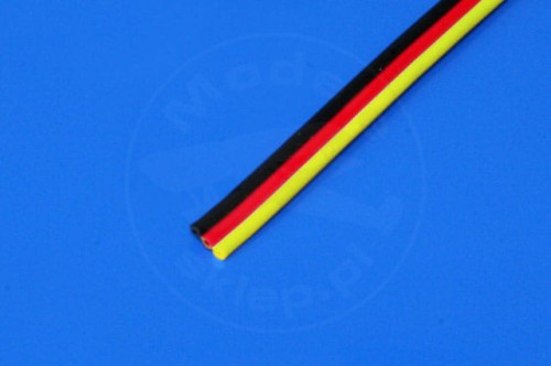 Przewód serwa trójżyłowy 3 x 0,33 mm płaski typu Hitec_1