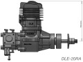 DLE-20RA Silnik benzynowy rc z tylnym wydechem_1