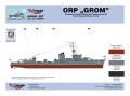 ORP Grom Polski Niszczyciel II WS zestaw modelarsk-3582