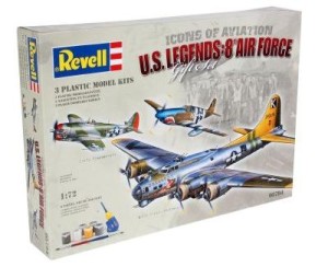 Zestaw upominkowy - U.S. Legends:8th Air Force 1:72 modele plastikowe do sklejania