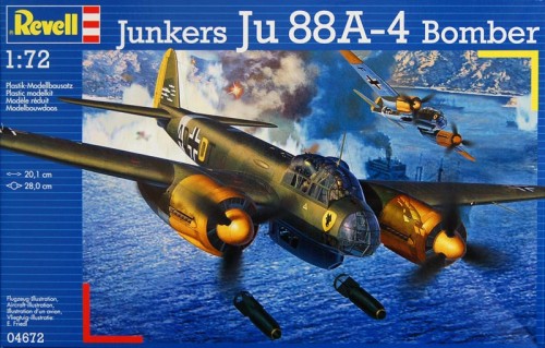 Junkers Ju 88A-4 Bomber 1:72 model plastikowy do sklejania (4672)_1