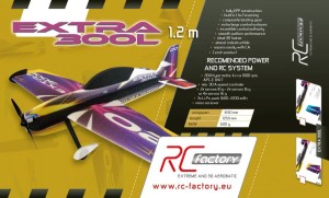 Samolot akrobacyjny Extra 300L EPP 1,2m - niebieska
