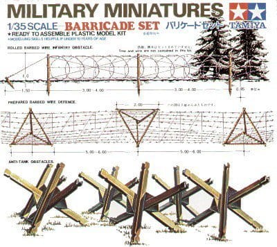 Barricade set Tamiya 35027.jpg