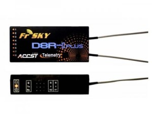 Odbiornik FrSky 2.4GHz D8R-II Plus - telemetria + wbudowany czujnik napięcia