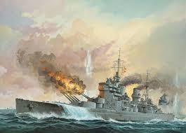 H.M.S. King George 1:1200 model okrętu plastikowy